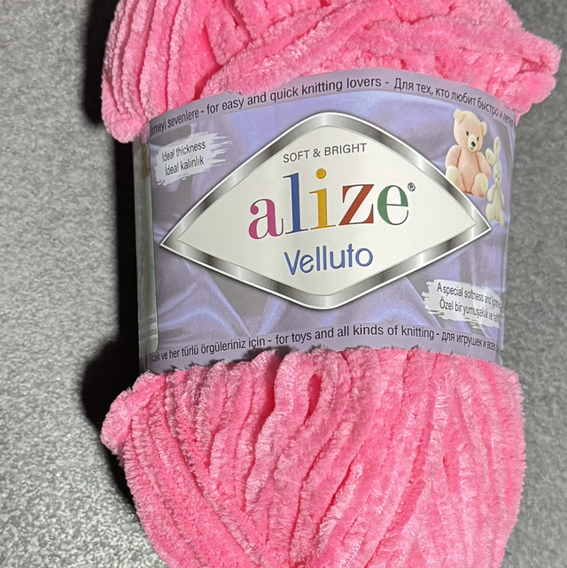 Alize Velluto rose vif 100gr