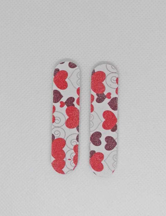 Mini lime coeur Love x2