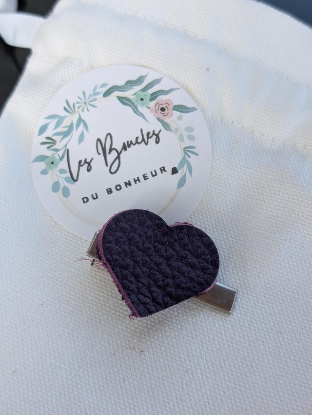 Barrette coeur 