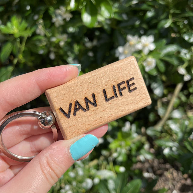 Van Life Wooden Keyring