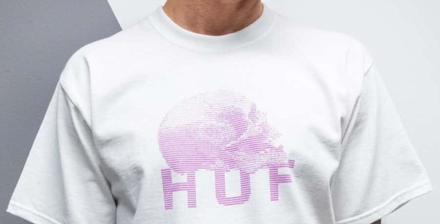 523T-SHIRTTS01333 - T-SHIRT HUF SKUL LIGHT PINK