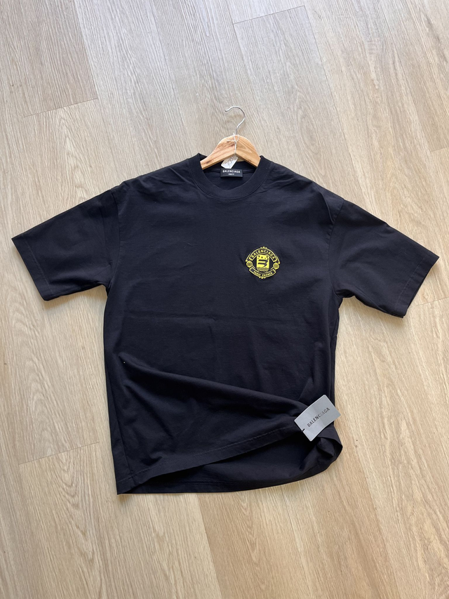 Balenciaga T-Shirt black Manchester logo Size XS - NEW