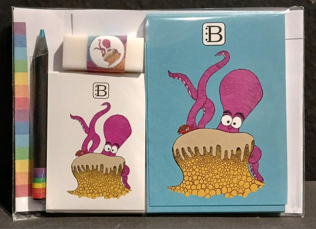 Leggi &amp; Colora - Kit Scrittura - Amici del Mare - Polpo