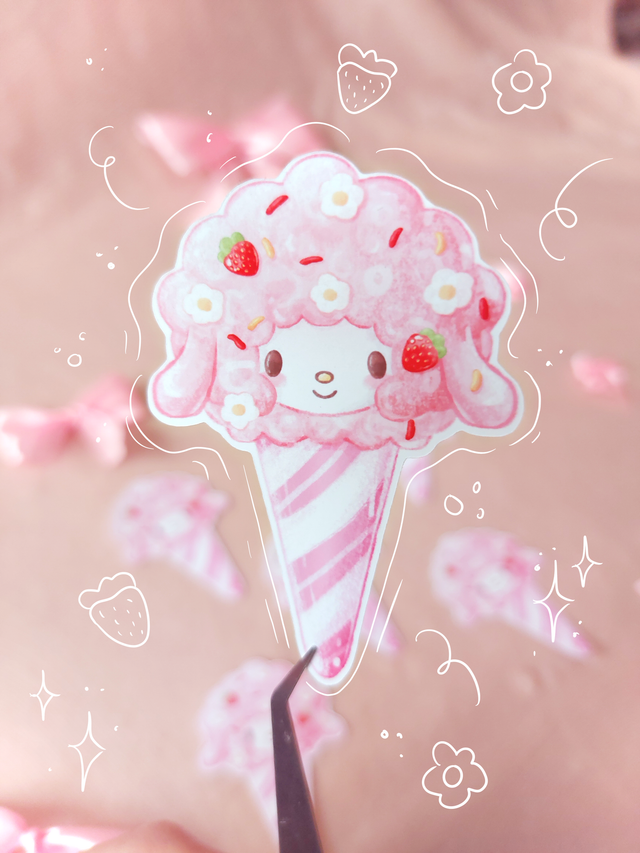 Sticker Sweet cotton candy