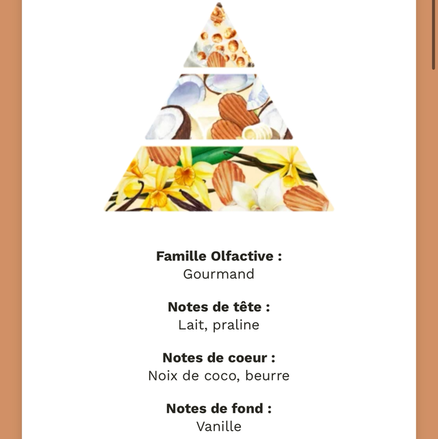 Bougie Madeleine gourmande