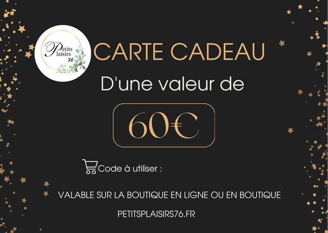 Carte cadeau 60€