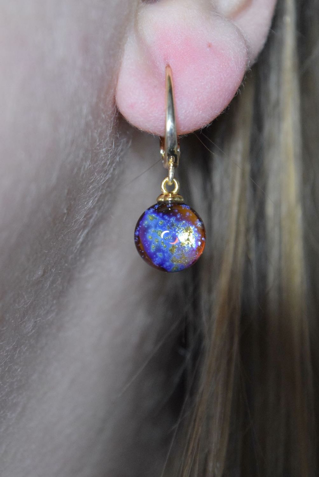 DORMEUSES VOIE LACTÉE AMBRE MONTURE OR (DVL11)