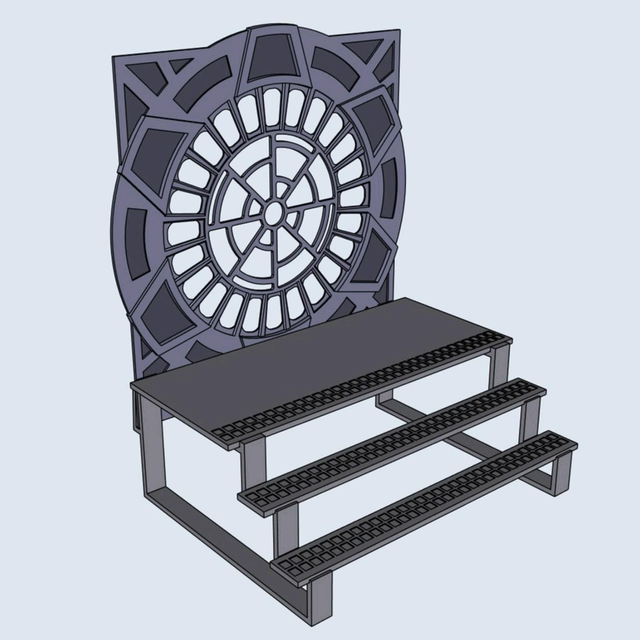 3d printed Emperor's Throne room 