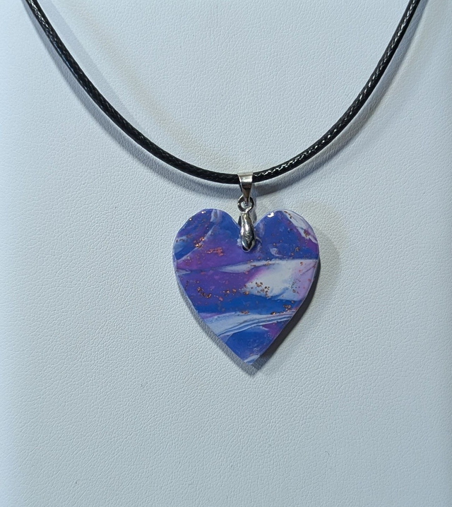 Pendentif cœur Nébuleuses