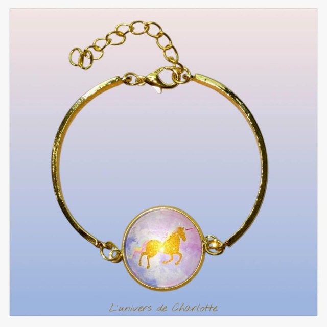 Bracelet "Licorne" acier LI-001