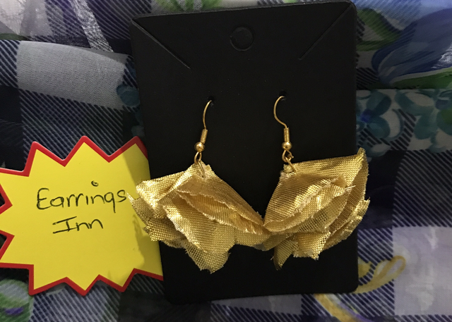 Gold Colour Dangling Earrings- GCD72