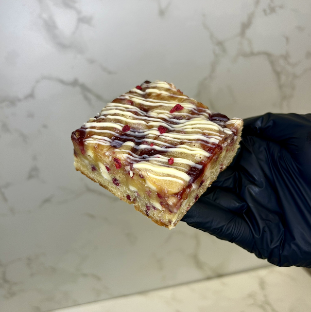 White Chocolate &amp; Raspberry Blondie