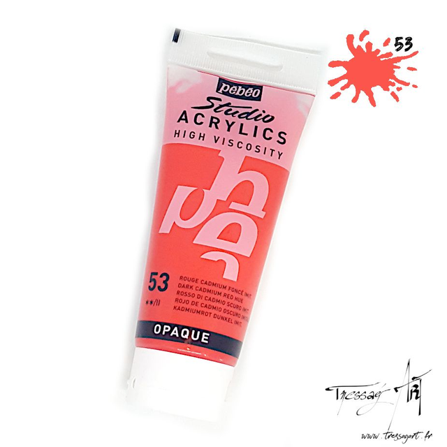 PEBEO - ACRYLIQUE 100ML - ROUGE CADMIUM FONCE IMIT - PB016053