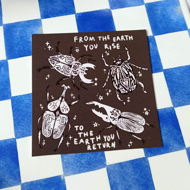 beetles - square print
