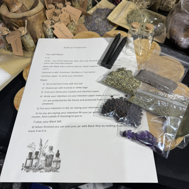 The raven witch protection spell kit
