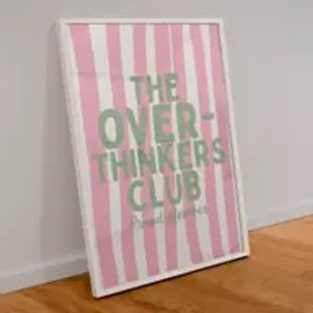 A3 Print The Over Thinkers Club