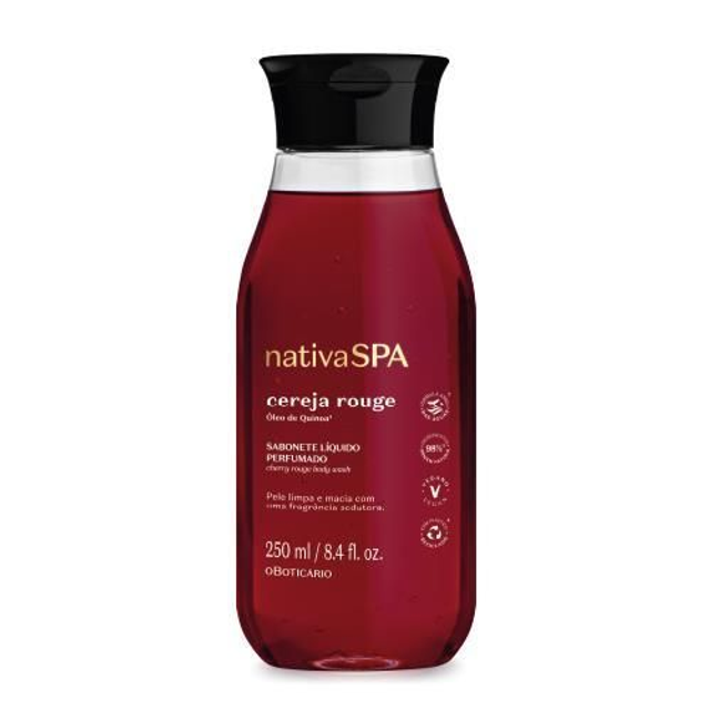 Jabón líquido perfumado Cherry Rouge de Nativa Spa 250 ml