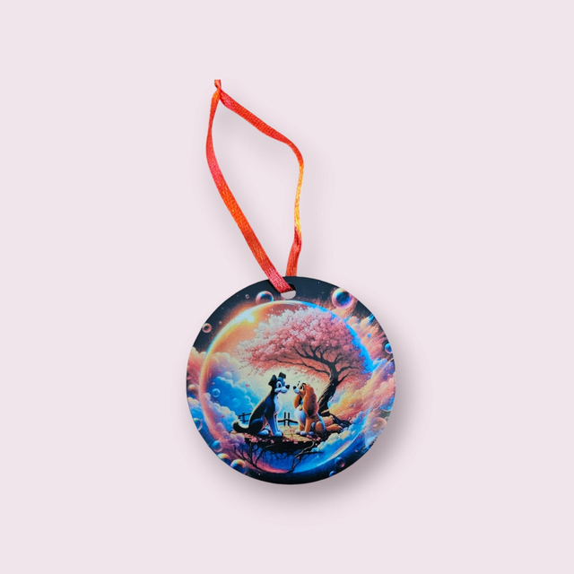 Boule de Noël La belle et le Clochard 