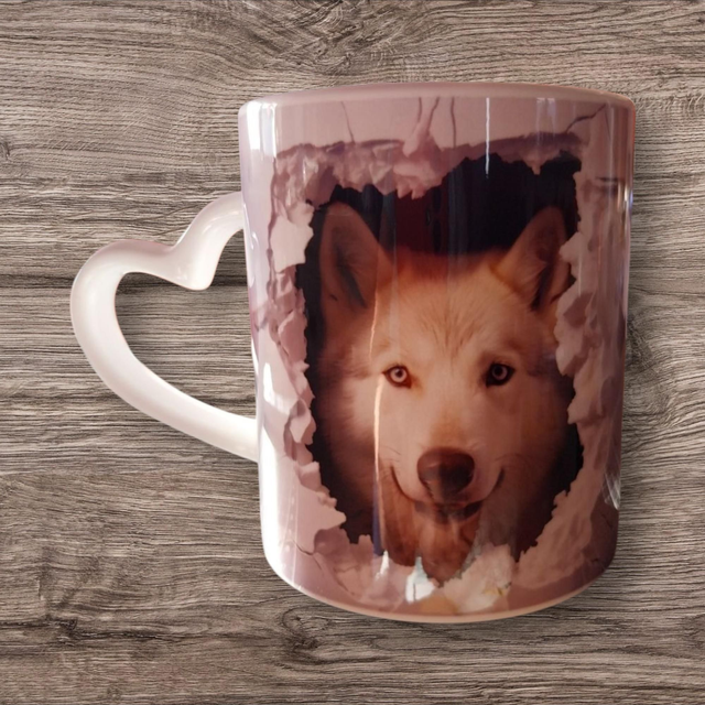Mug loup, husky