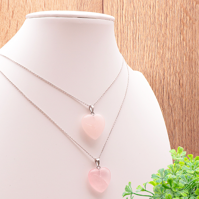 Cœur quartz rose 