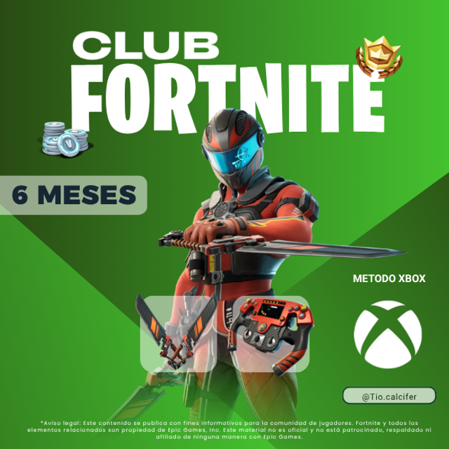 Club Fortnite Xbox 6 meses