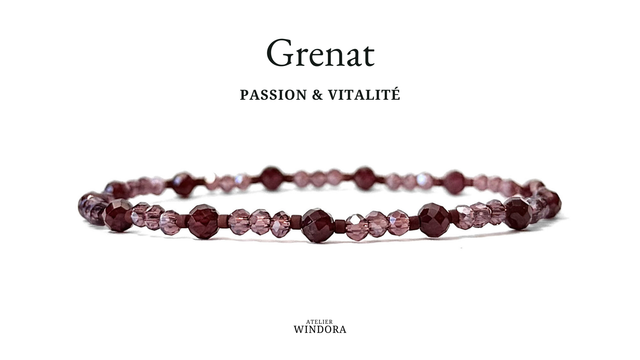 Bracelet | Grenat - Sobre (B)