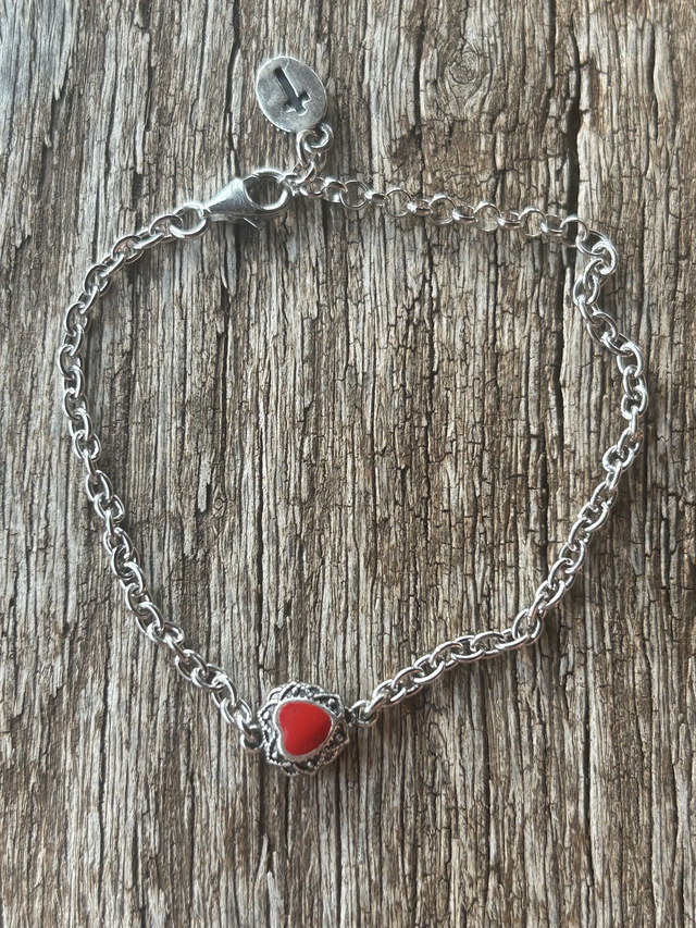 Bracciale Cuore Rosso