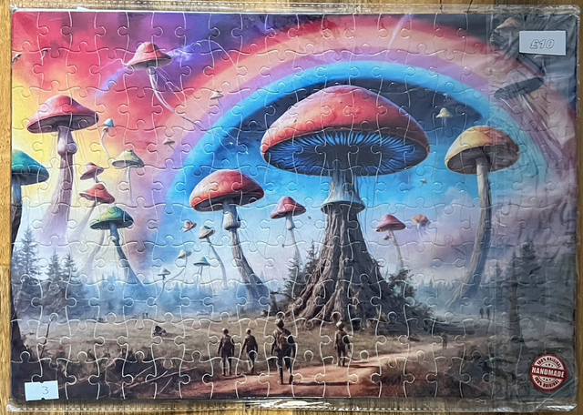 Mushroom space.  limited to 1 A3 200 piece jigsaw