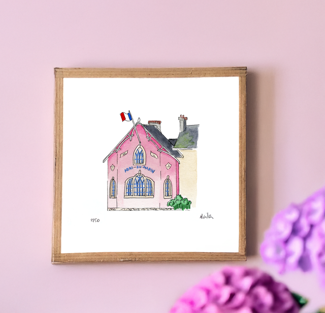 “Abri du Marin”, Bénodet, Bretagne, France, Art Print – Brittany Coastal Wall Decor