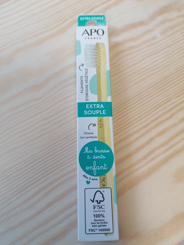 Brosse À Dents Enfant En Bambou 