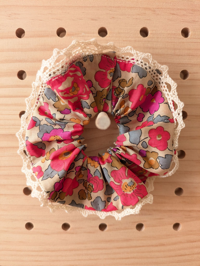 Chouchou Liberty Betsy Fluo Thé