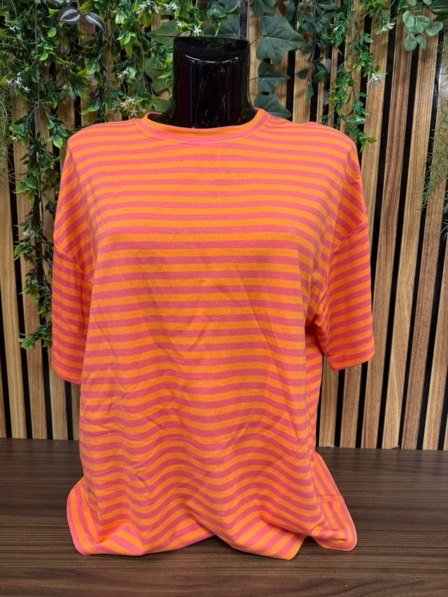 T - shirt Lisa - roze/oranje