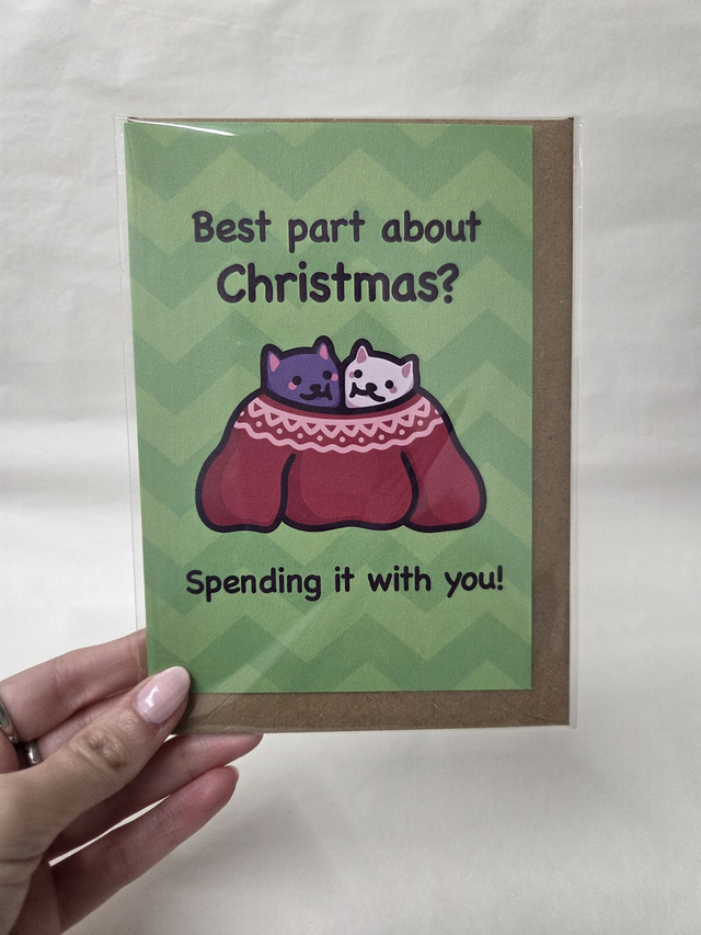 Best Part About Christmas Spending It With You Christmas Greetings Card - ST-006