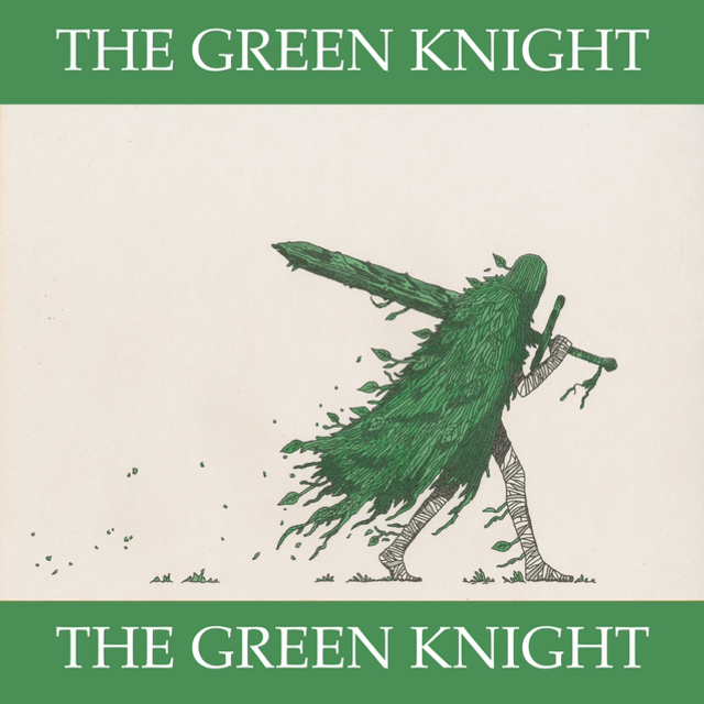 The Green Knight - Risograph Print 