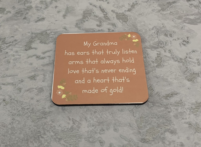 My grandma coaster