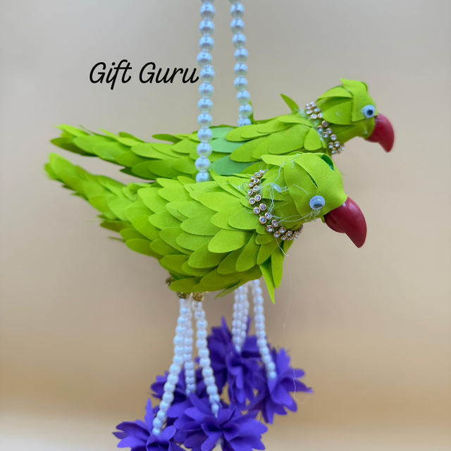 Hanging parrots (pair)for decoration 