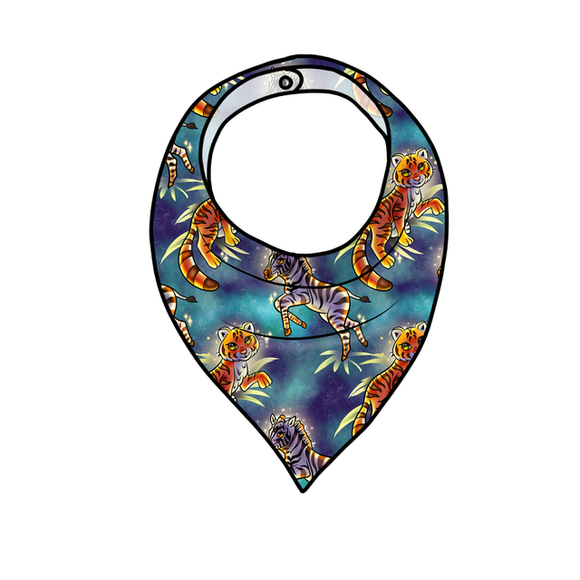 Dreamweaver 'Magical Tigers &amp; Zebras' Bandana Bib