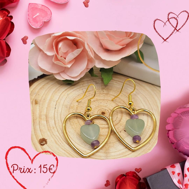 Boucles d'oreilles heart