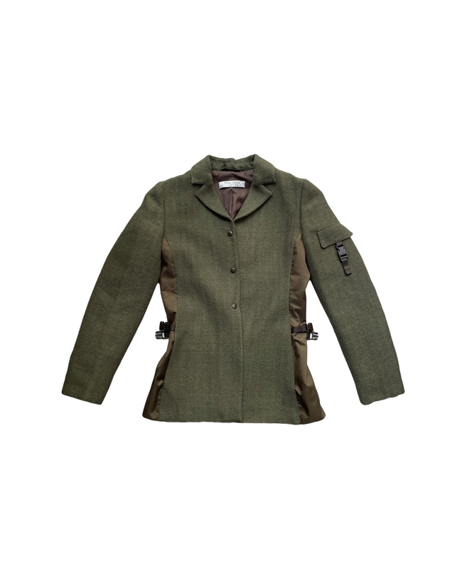 Miu Miu FW 1999 – Veste tailoring militaire en vert olive