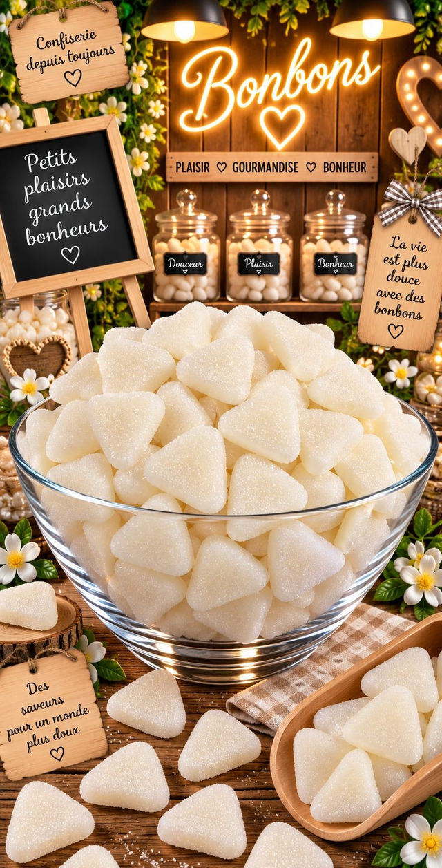 cœur blanc vanille 100g