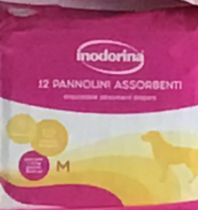 Inodorina 12 pannolini assorbenti taglia M 8031398253763