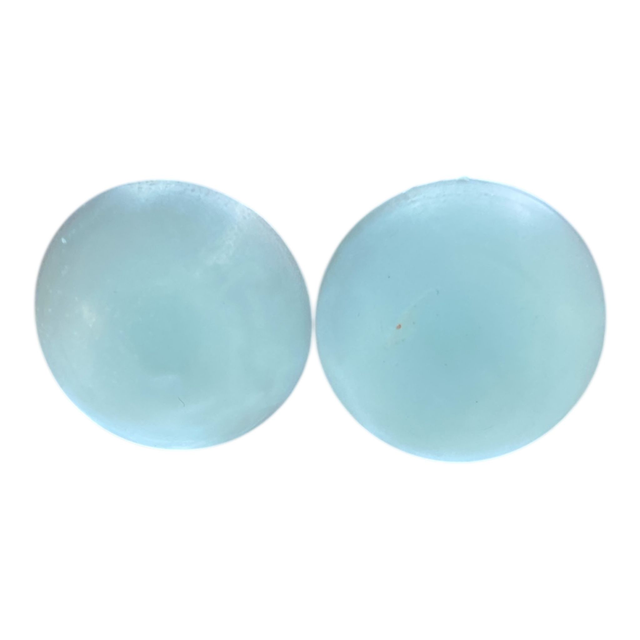 Boucle d'oreilles bleues pastel à clous 