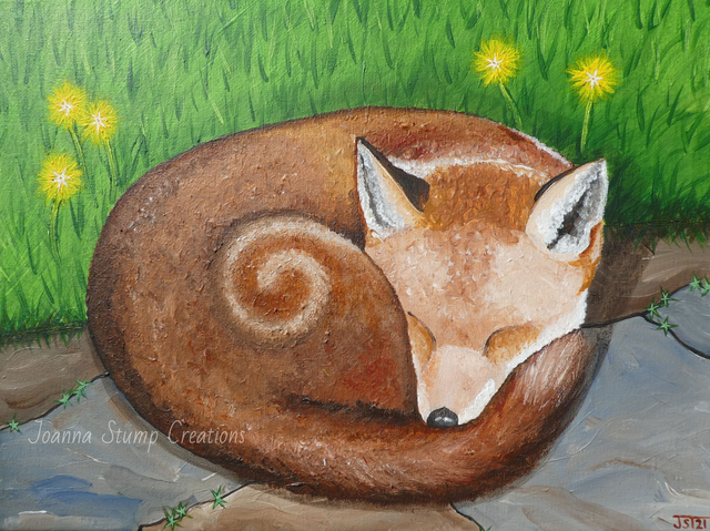 Lovely Original Fine Art Painting, from my "Busy Lives" collection, "Lazy Days" 