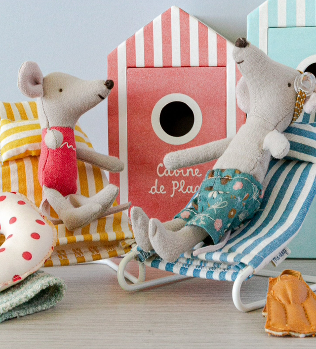 Maileg Cotton Beach Chairs