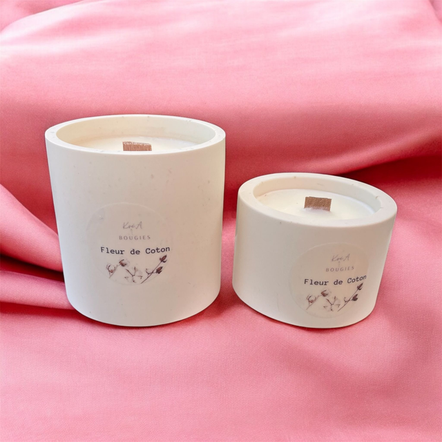  Bougie parfumée " Fleur de coton" 