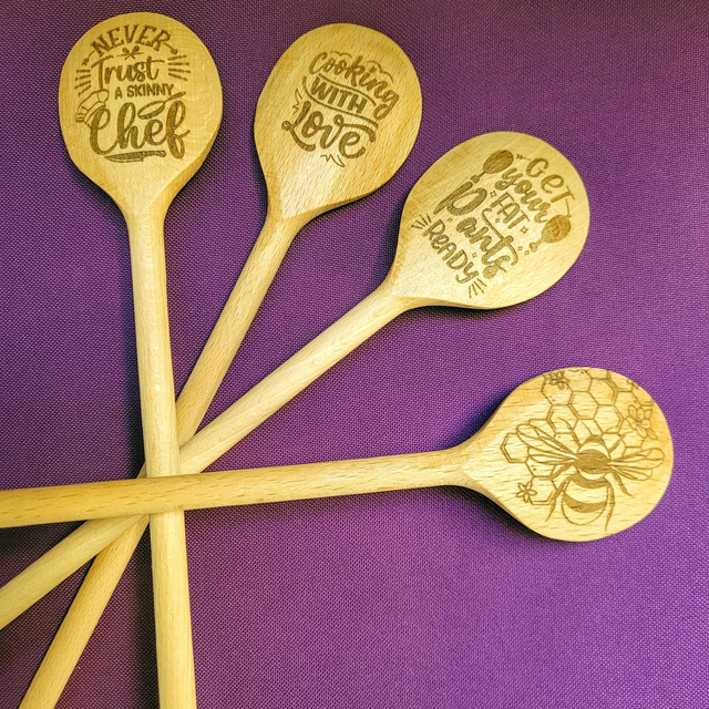 Gegraveerde pollepel