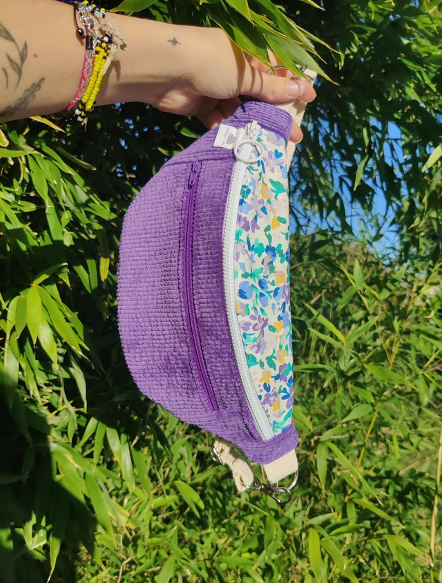 Sac banane Taille M "Pensée violette"