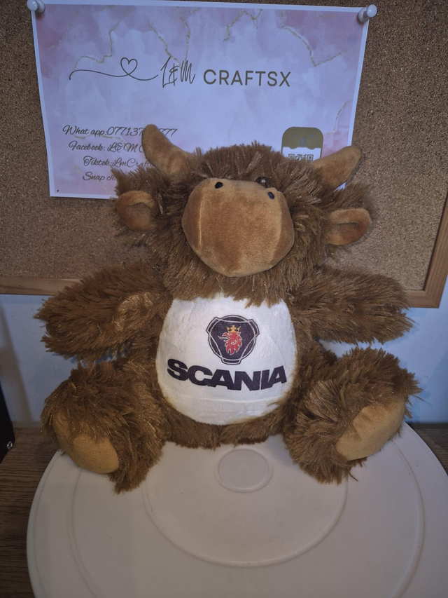 Scania Highland cow Plush Bear