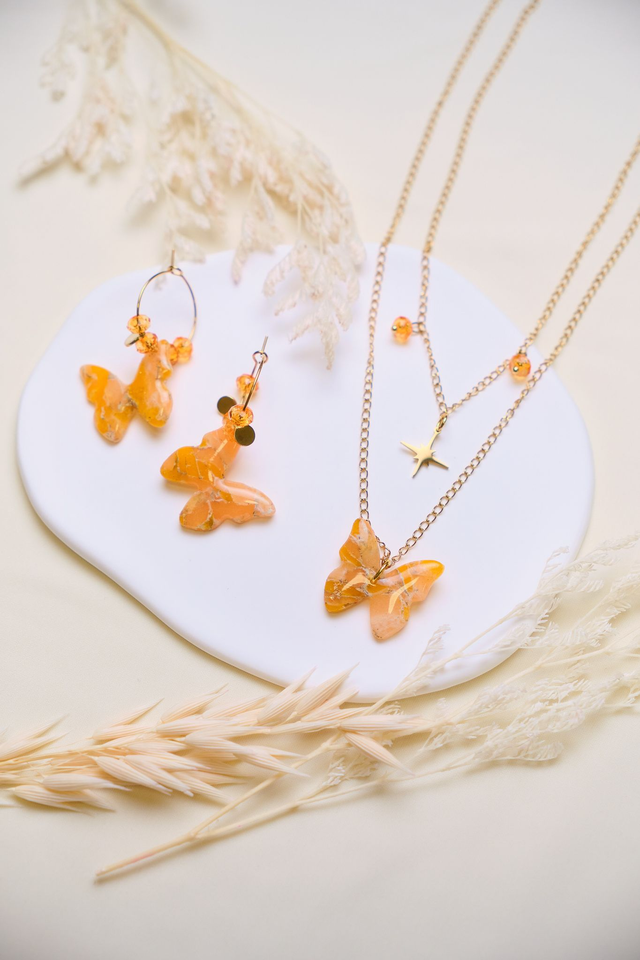 Set mariposas naranjas