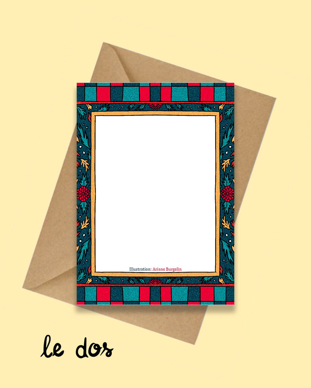 Noël: carte de voeux oiseaux et nature